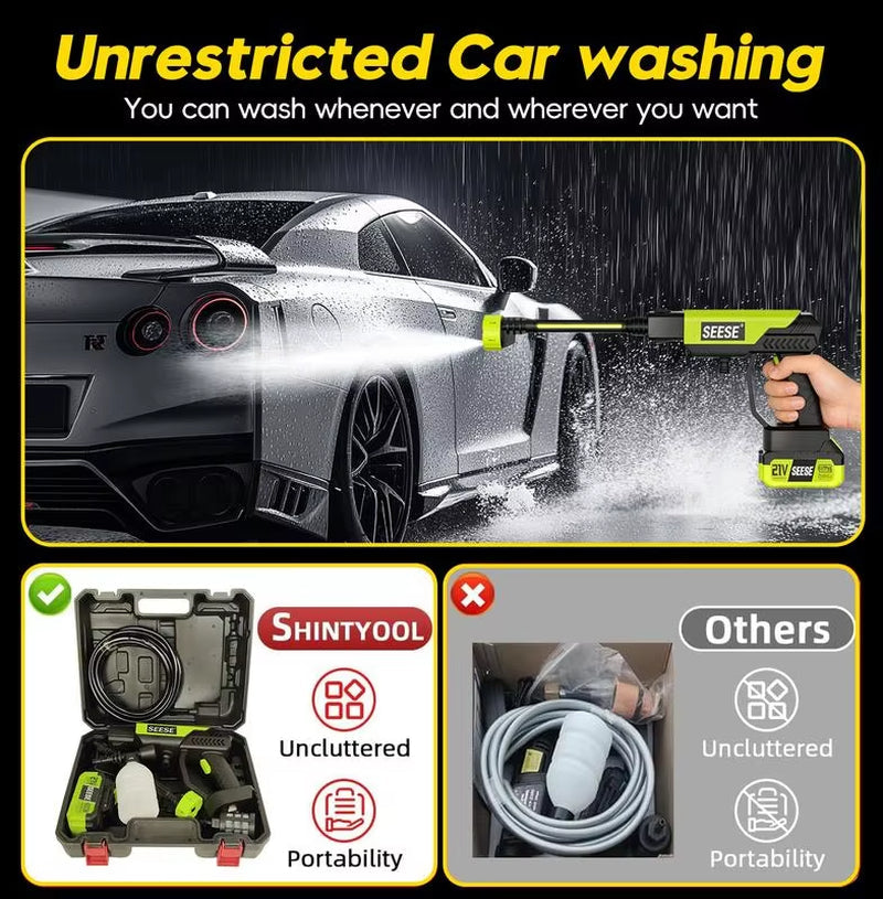 Vantik pressure washer packaging and included accessories
