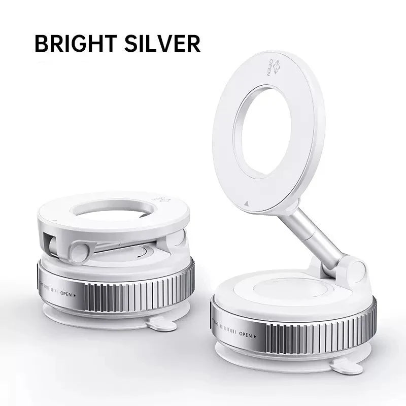 Vantik OrbitMount phone mount in Bright Silver and Cool Black color options
