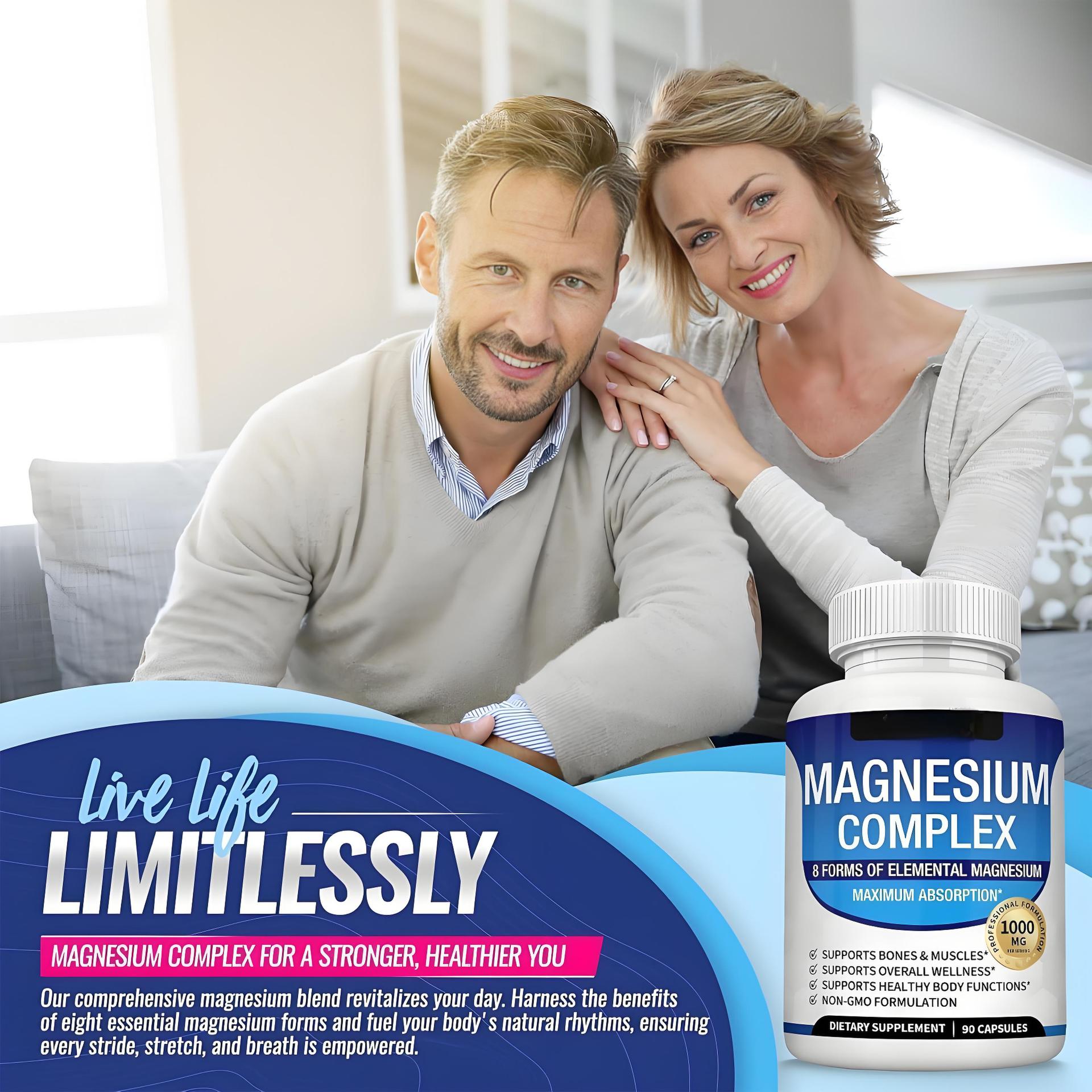 Solace Magnesium Complex supplement facts and ingredient label
